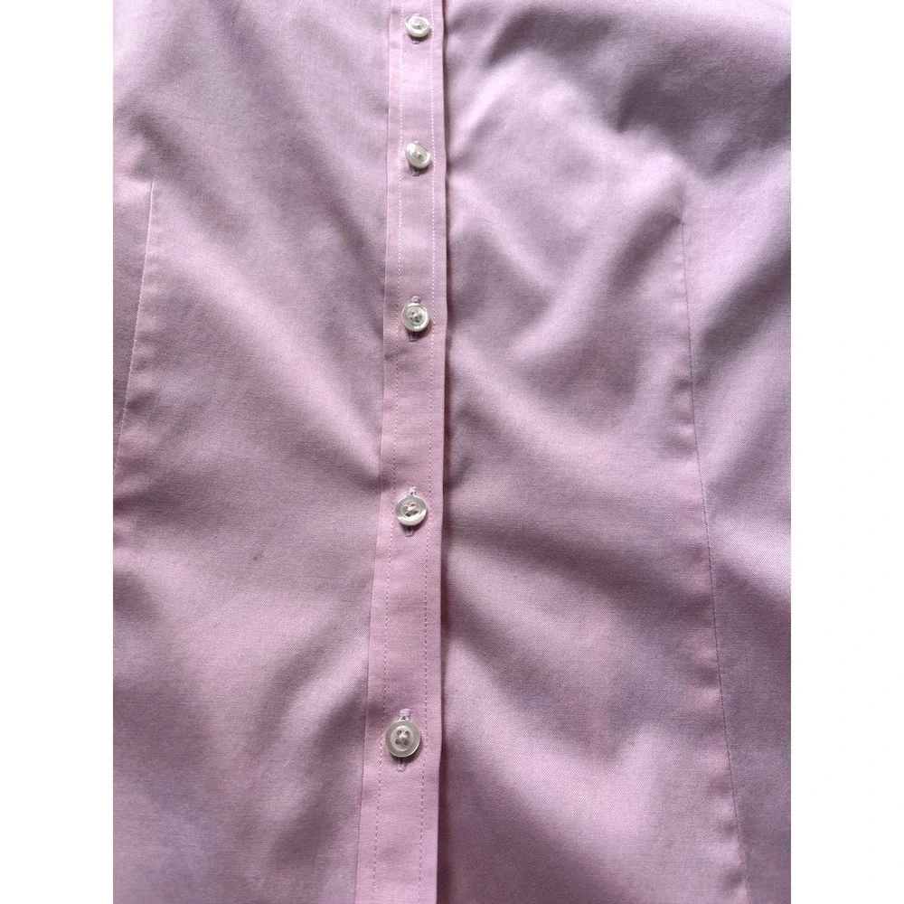 Brooks Brothers Pink 3/4 Sleeve‎ Button Down Shirt Women's 4 Preppy Classic